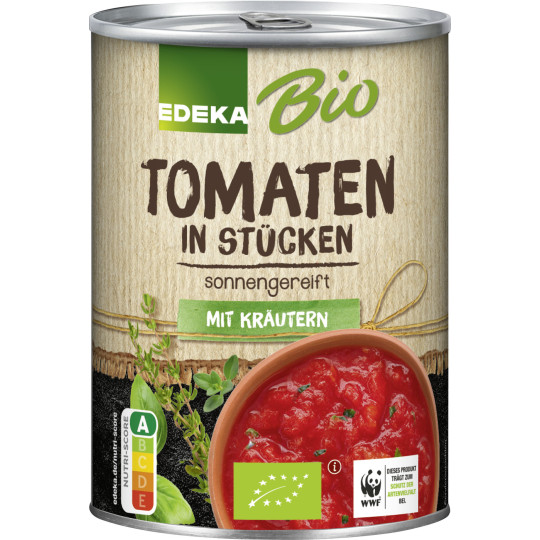 EDEKA Bio Tomaten in Stücken mit Kräutern 400G 
