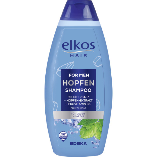 EDEKA24 | elkos MEN Shampoo Hopfen & Meersalz 500ML