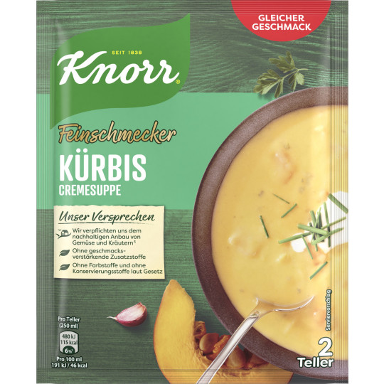 EDEKA24 | Knorr Feinschmecker Kürbis Cremesuppe 52G