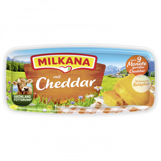 EDEKA24 | Milkana Schmelzkäse mit Cheddar 48% Fett 190G