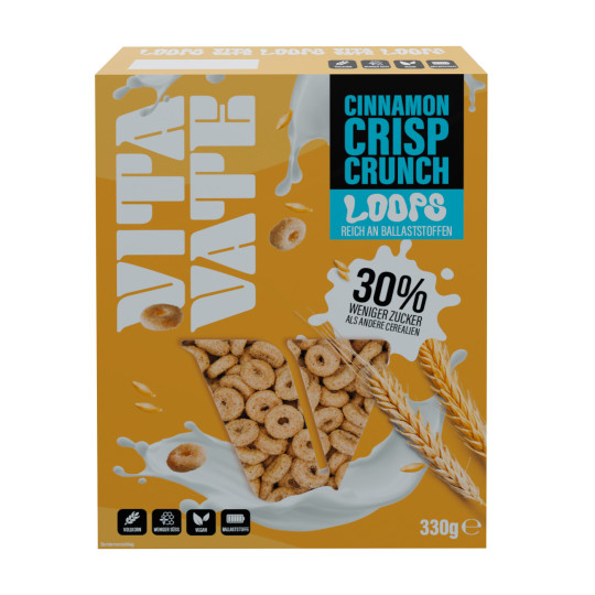 Vitavate Loops Cinnamon Crisp Crunch 330G 