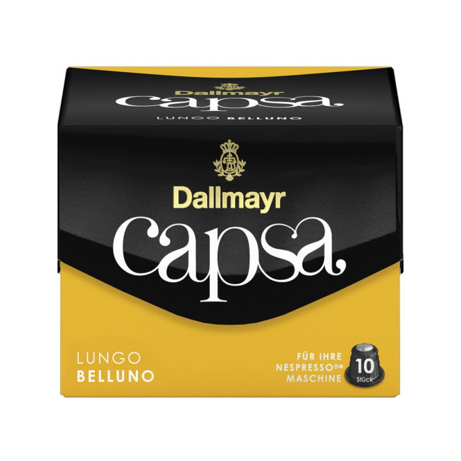 Dallmayr Capsa Lungo Belluno Intensität 5 Kaffeekapseln 10ST 56G